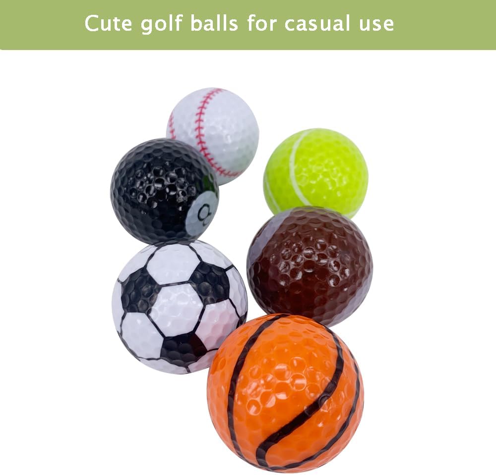 Funny Golf Balls 6 Pack thumbnail 2